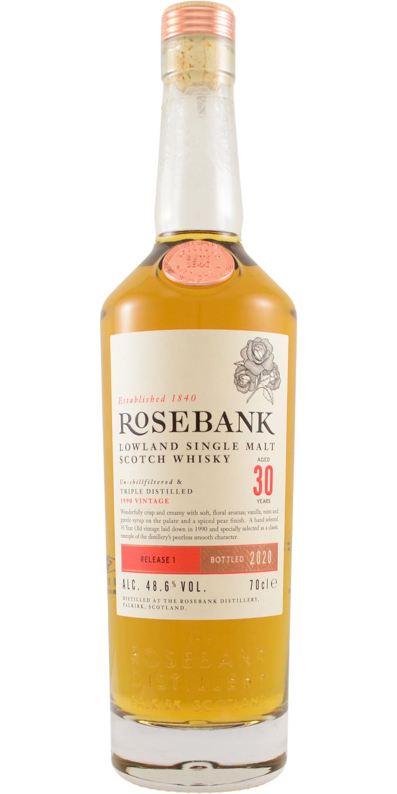 Rosebank 30Y 1990 Release One - Whiskyshop