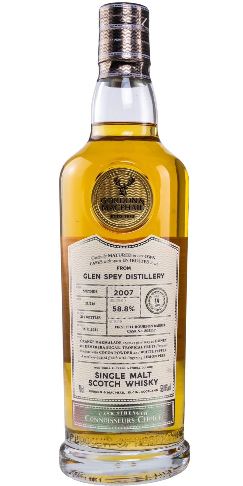 Glen Spey 14Y Connoisseurs Choice Cask Strength 2007 GM 58.8