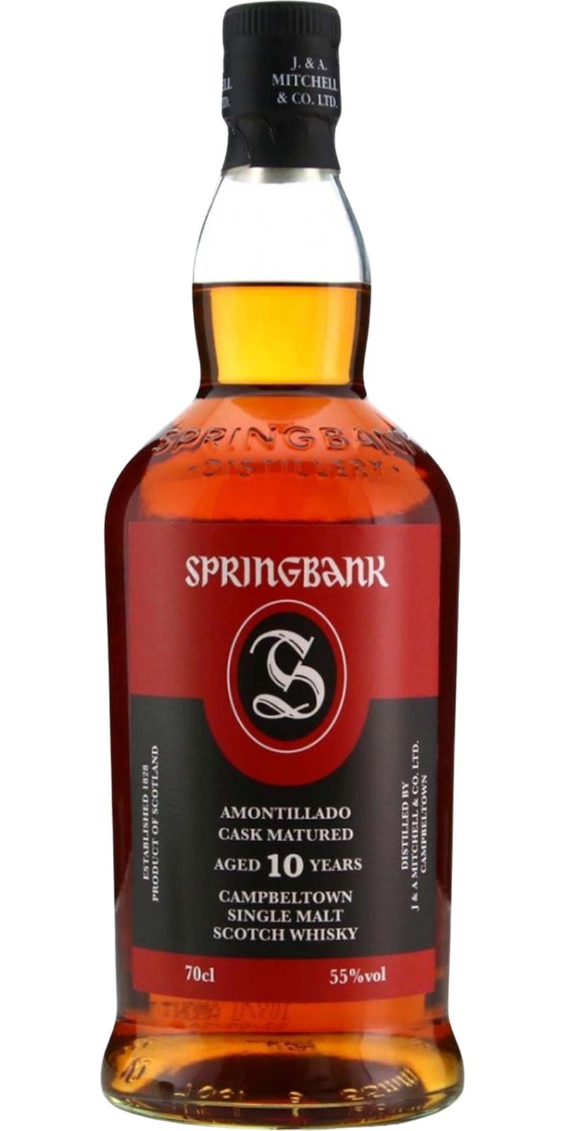 ウイスキー Springbank 10 Year Old Amontillado 700ml Springbank 10Y Amontillado - Whiskyshop