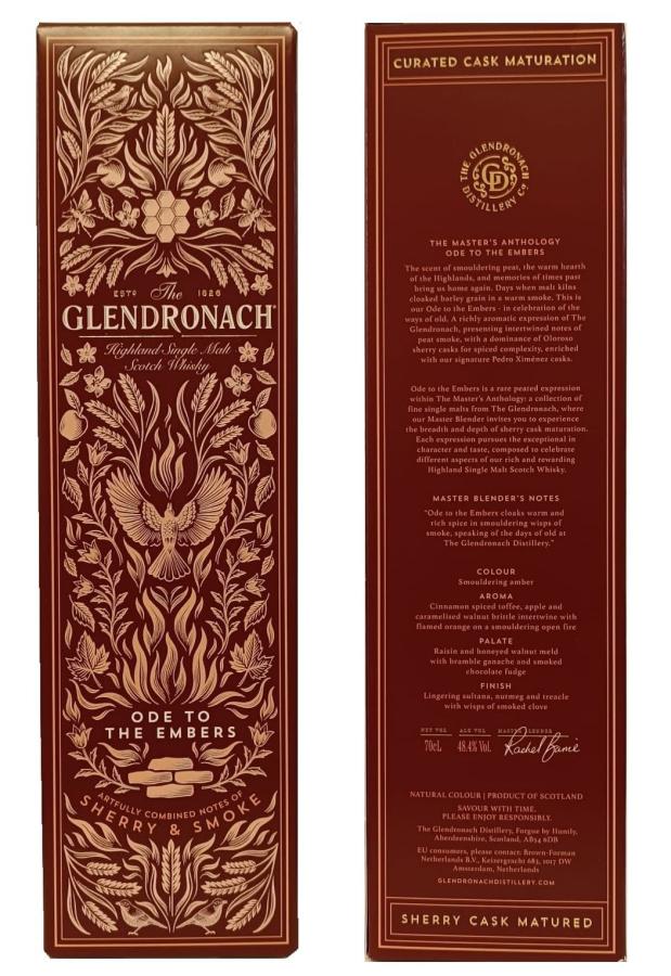 特別ボトル] GLENDRONACH ODE TO THE EMBERS ! Glendronach Ode