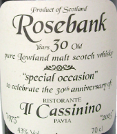 Rosebank 30Y Special Bottling 1975 Silver Seal Rosebank 30Y Special Bottling 1975 Silver Seal