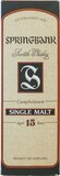 Springbank 15Y Beige Label 46.0% doos