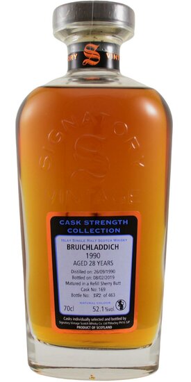 Bruichladdich 28Y Signatory Vintage 52.1 % 1990