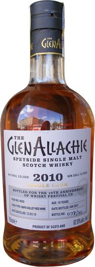 Glenallachie 10Y Single Cask 62.8 % 2010