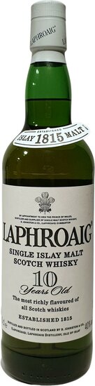 Laphroaig 10Y bottled Neck Label Islay 1815 malt 40.0 %