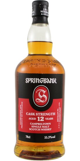Springbank 12Y Cask Strength 55.3% Batch 20