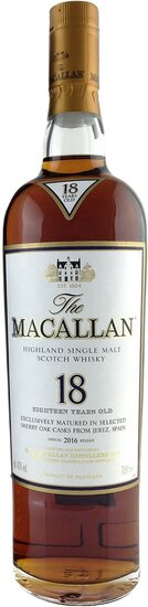 Macallan 18Y Sherry Cask 43.0 % 2016