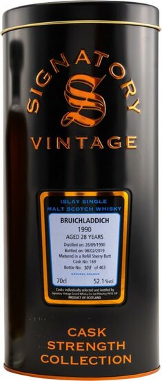 Bruichladdich 28Y Signatory Vintage 52.1 % 1990