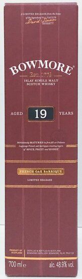 Bowmore 19Y French Oak Barrique 48.9 % 2018
