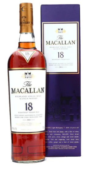 Macallan 18Y Sherry Cask 43.0 % 2016