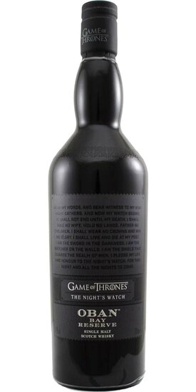 Oban Bay Reserve The Night’s Watch Game of Thrones 43.0%