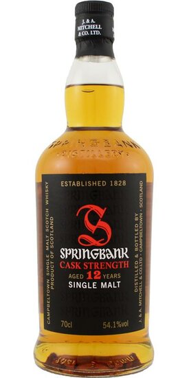Springbank 12Y Cask Strength 54.1% Batch 12