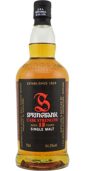 Springbank 12Y Cask Strength 54.3 % Batch 9