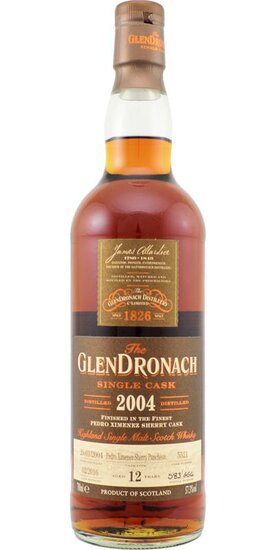 Glendronach 12Y Single Cask 57.3% 2004 Batch 13 