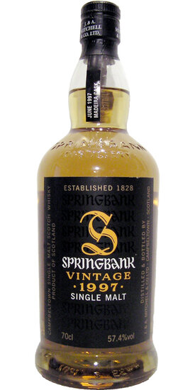 Springbank 13Y 1997 Vintage for Sweden 57.4%
