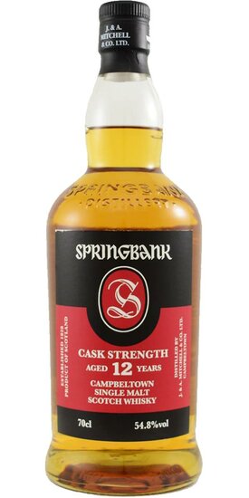 Springbank 12Y Cask Strength 54.8% Batch 18