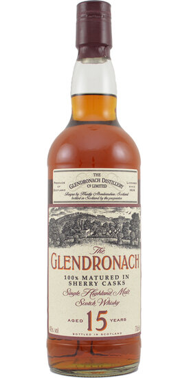 Glendronach 15Y 100% Matured in Sherry Casks 40.0%