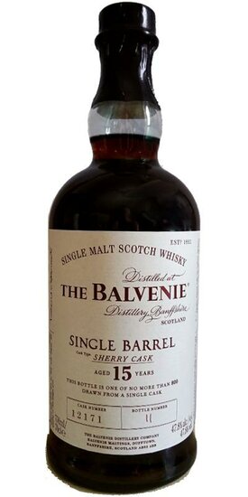 Balvenie 15Y  Single Barrel Sherry Cask 2017 47.8%