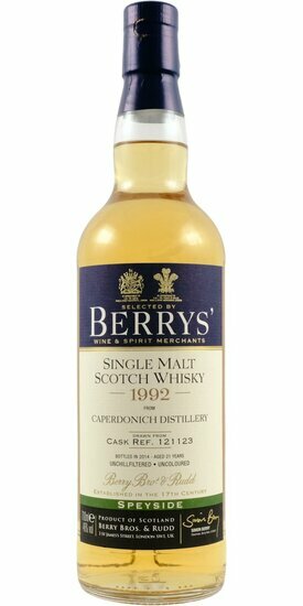 Sample 3cl Caperdonich 21Y Berry Bros & Rudd 1992 46.0 %