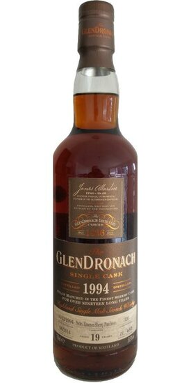 Sample 3cl Glendronach 19Y 53.5% 1994 Batch 10 