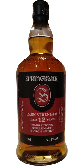 Springbank 12Y Cask Strength 57.2% Batch 25