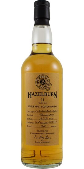 Hazelburn 11Y Society Bottling 2007 54.2%