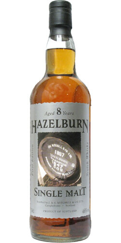 Hazelburn 8Y 2005 1st Edition 46.0% Barrel label