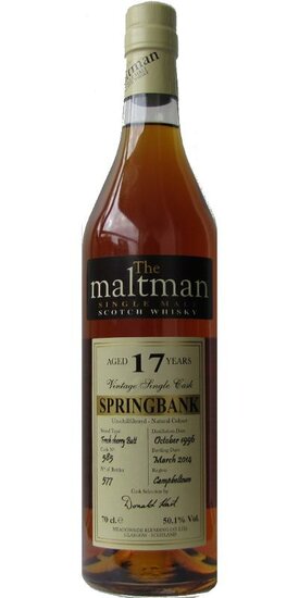 Springbank 17Y  The Maltman MBI 1996 50.1%