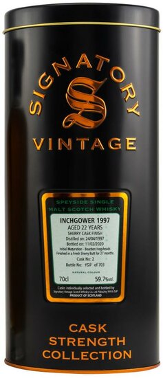 Inchgower 22Y Cask Strength Collection 1997 59.7%