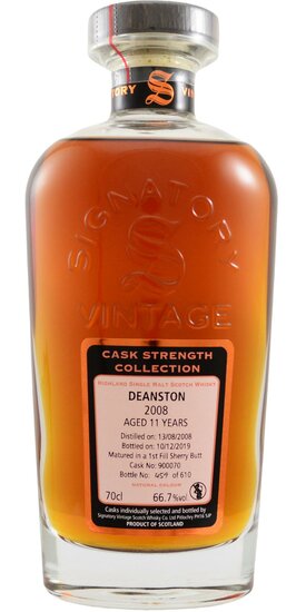 Deanston 11Y Cask Strength Collection 2008 SV 66.7%