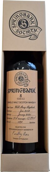 Springbank 8Y Society Bottling 2012 57.3%