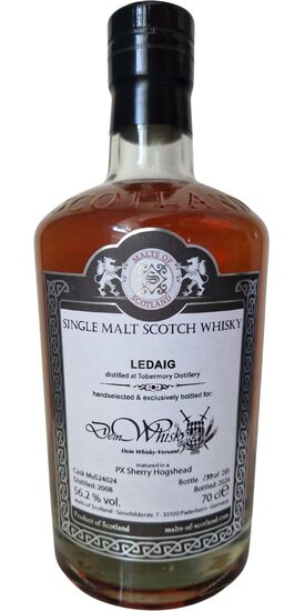 Ledaig 16Y 2008 MoS 56.2%