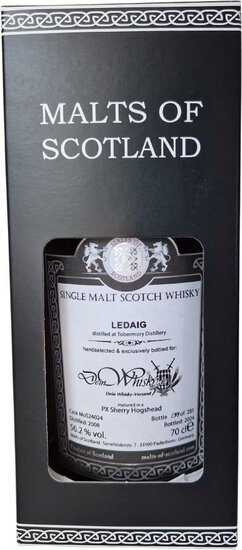 Ledaig 16Y 2008 MoS 56.2%