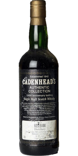 Rosebank 11Y 150th Anniversary Bottling 1980 CA 60.1%