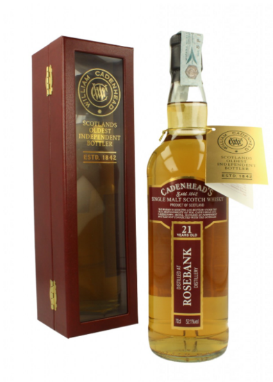 Rosebank 21Y Closed Distilleries 1991 Cadenhead's 52.1%