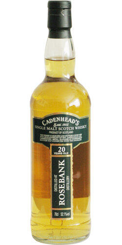 Rosebank 20Y Closed Distilleries 1989 Cadenhead's 52.1%