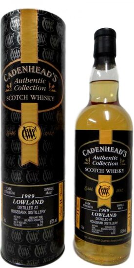 Rosebank 11Y Authentic Collection 1989 Cadenhead's 57.5%