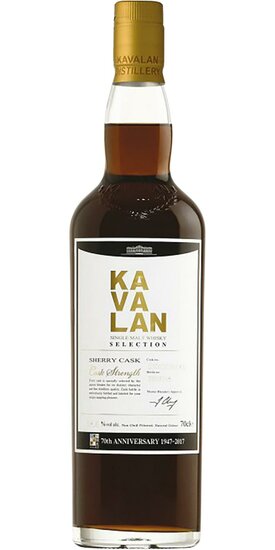 Kavalan 6Y Selection 70th Velier Anniversary 58.6%