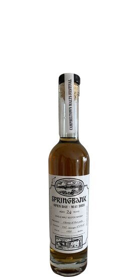 Springbank 24Y Open Day 2023 47.6% Oloroso & Port