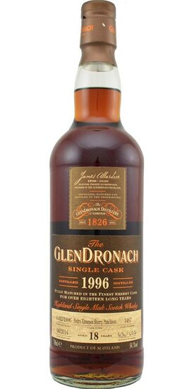 Glendronach 18Y Single Cask Batch 10 1996 54.1%