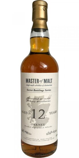 Secret Bottlings Series 12Y Orkney 40.0% Master of Malt
