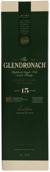 Glendronach 15-year-old 46.0% Pedro Ximenez and Oloroso