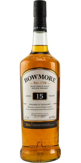 Bowmore 15-year-old 43.0% Golden & Elegant