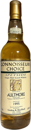 Aultmore 1995 GM 43.0% Connoisseurs Choice