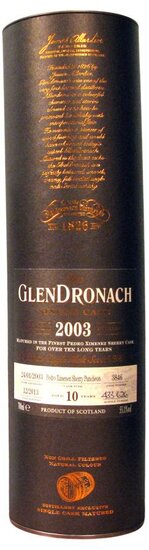 Glendronach 2003 15Y Single Cask 55.1%