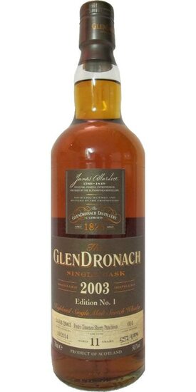 Glendronach 2003 Single Cask 54.5%