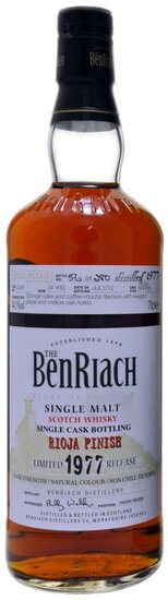 BenRiach 34Y  Rioja Barrel Finish 44.1% 1977