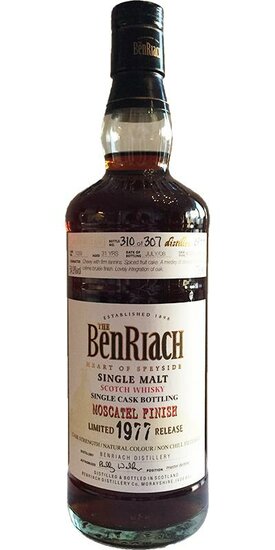 BenRiach 31Y Moscatel Finish 54.9% 1977