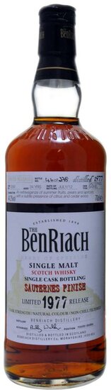 BenRiach 34Y Sauternes Cask Finish 44.2% 1977