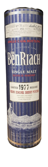 BenRiach 33Y Pedro Ximénez Cask Finish 52.2% 1977